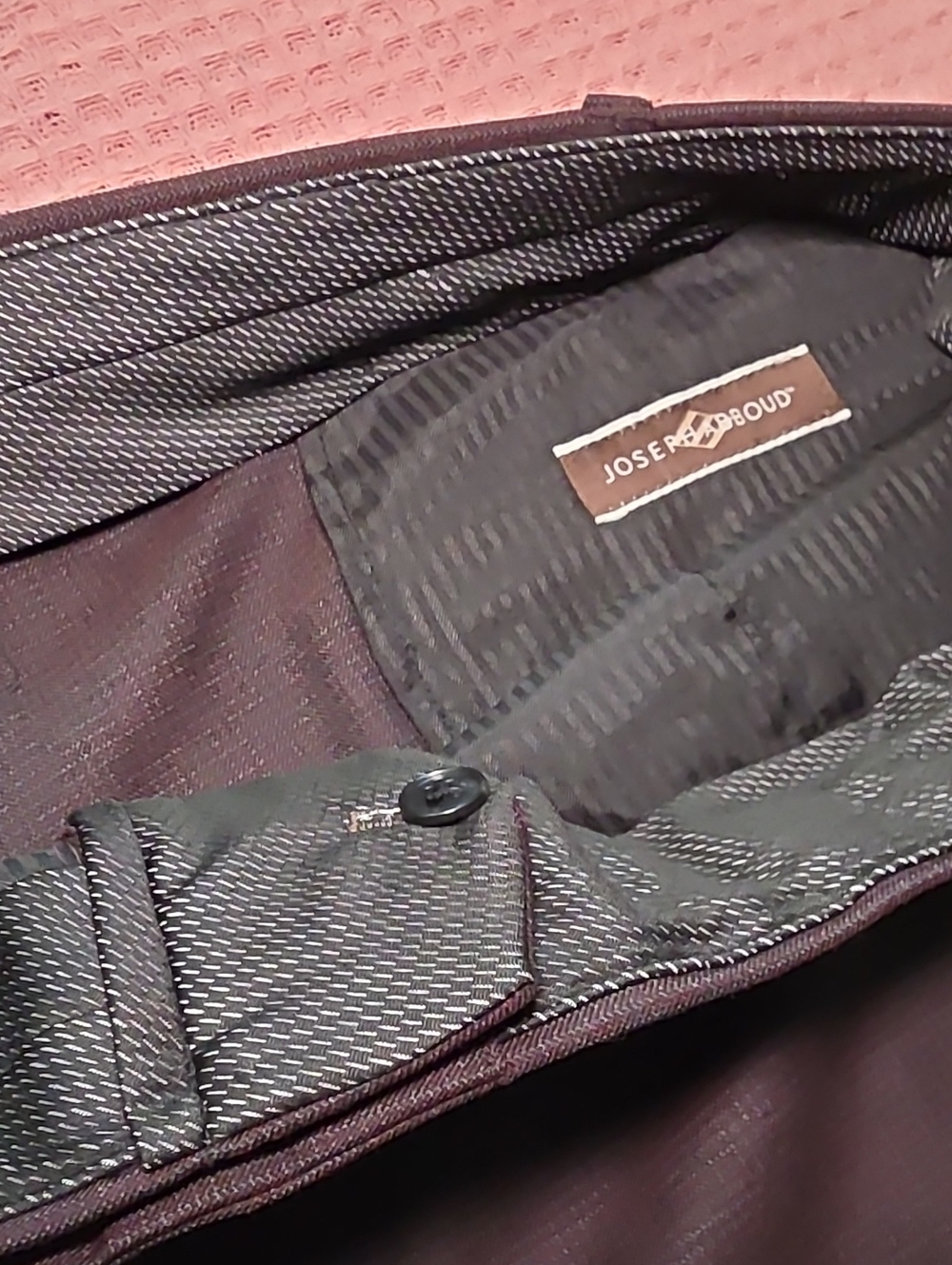 Joseph A. Bboud Men's Maroon Dress Pants